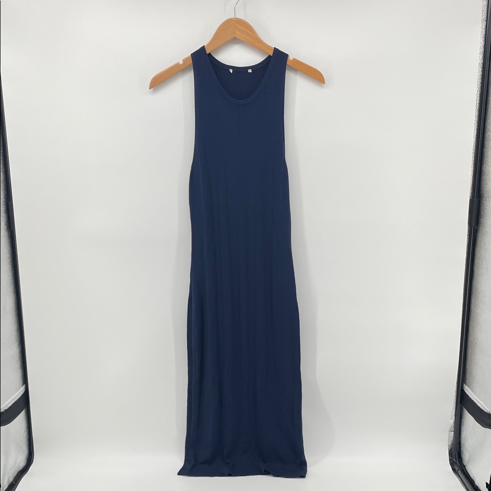 L’AGENCE Stretchy Knit Dress in Navy S A18
